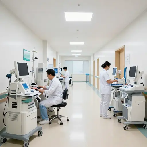 这家医院拥有最先进的临床设施来护理病人。