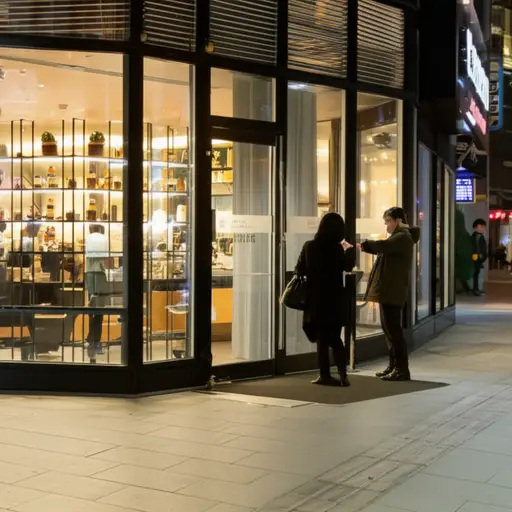 我们约好六点整在咖啡店见面。