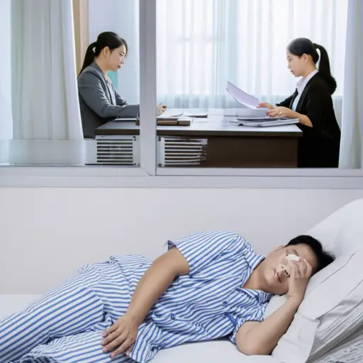 镇长生病期间，由他的副手们代为处理日常事务。