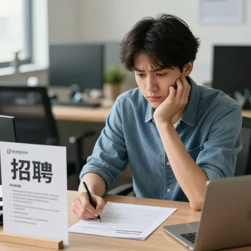我不确定是否要申请那份工作。