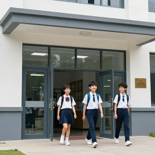 这所学校为处于初级水平的学生提供课程。
