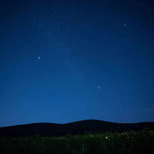 天空中有很多星星。