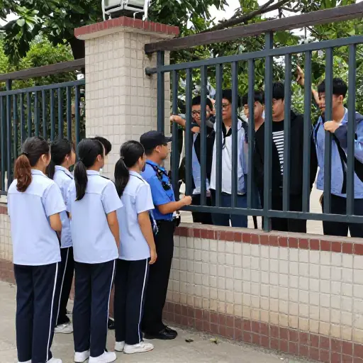 学校试图阻止学生与校外的已知捣乱分子来往。