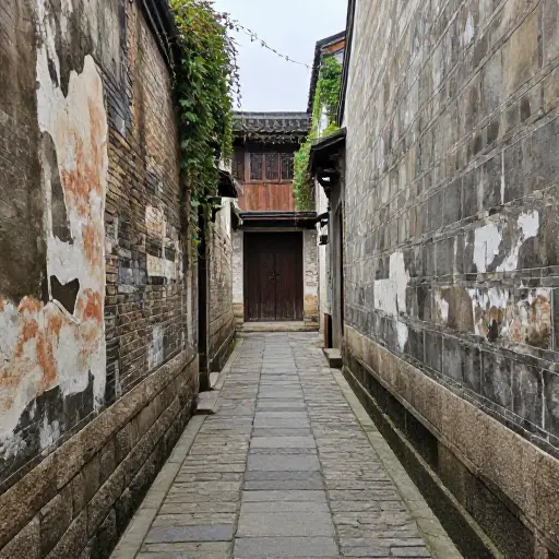那些狭窄的后街保留了旧世界的特色。