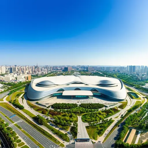 我们城市的体育中心很大。