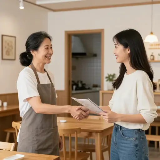 她与她的嫂子联合力量开了一家餐厅。