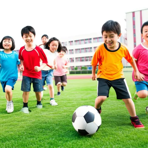 孩子们兴奋的喊声在操场上回荡。