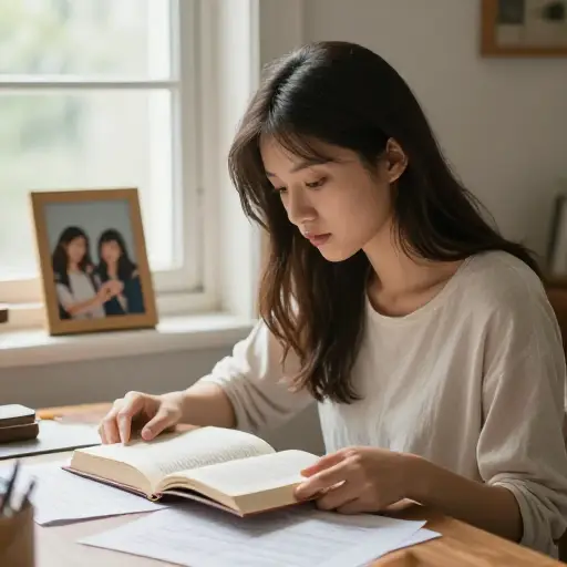 她读了一个她最好的朋友写的故事。