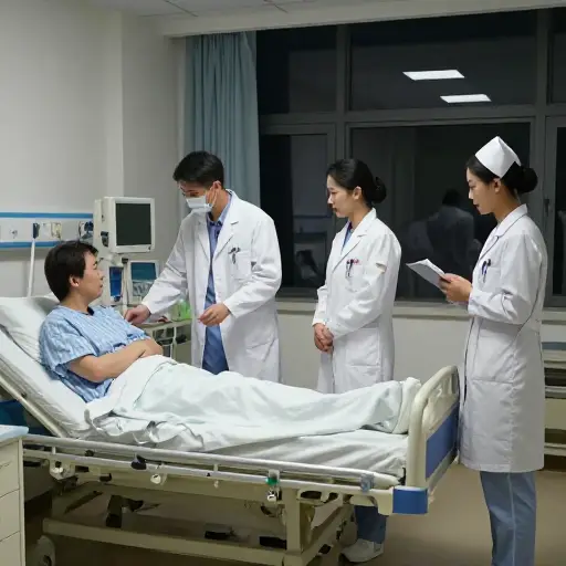 医院的工作人员正在夜以继日地照顾病人。