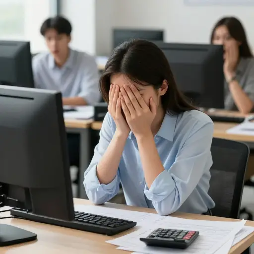 她在工作中的粗心导致了一个代价高昂的错误。