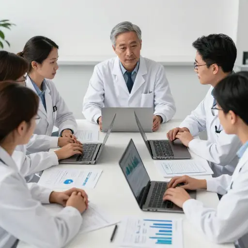 研究团队系统地分析数据以寻找规律。