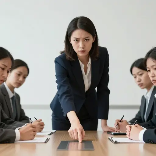 她在谈判期间的咄咄逼人态度让房间里的每个人都感到不适。