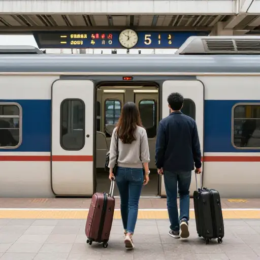 我们必须准时离开才能赶上火车。