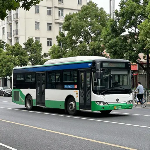 你可以乘公交车，或者，你也可以骑自行车。