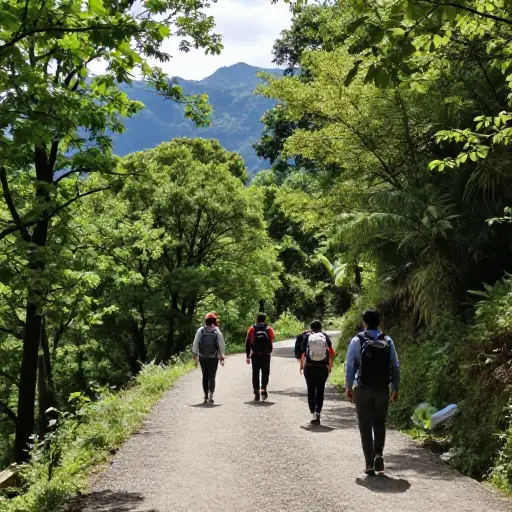 我们决定步行旅行以欣赏风景。