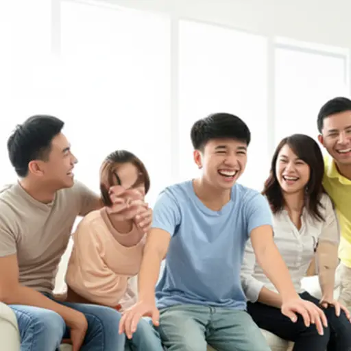 我的哥哥是个天生的开心果，总能逗得全家哈哈大笑。