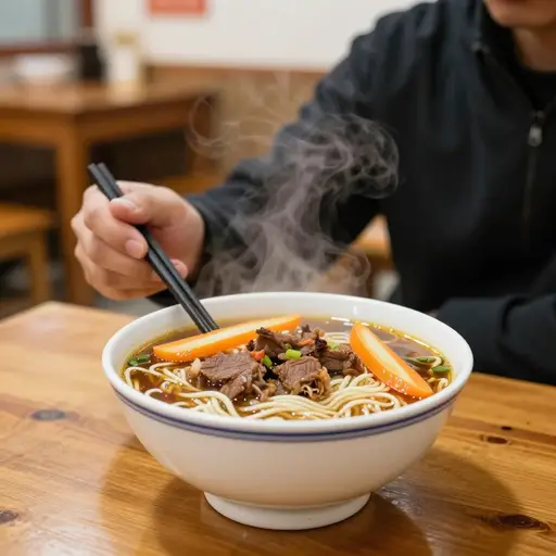 我想要牛肉胡萝卜面。