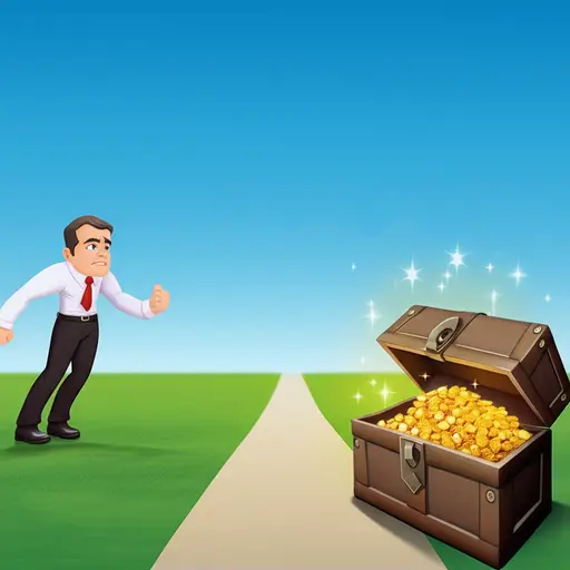 黄金的诱惑使他放弃了原来的计划。