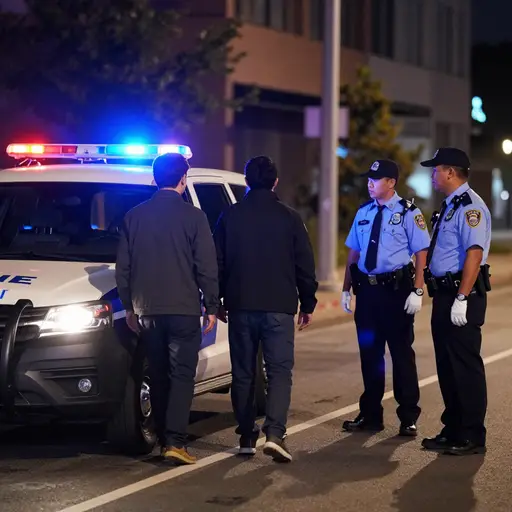 经过长时间追逐，警官们设法抓住了那个小偷。