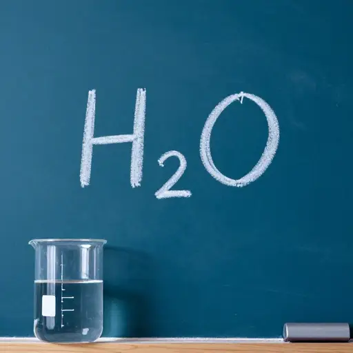 水的化学式是H₂O。