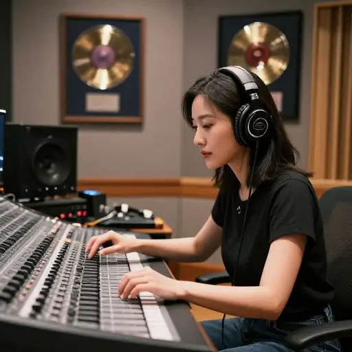 在业内打拼多年后，她成为了一名成功的音乐制作人。