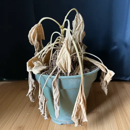 枯萎的植物是缺水的迹象。