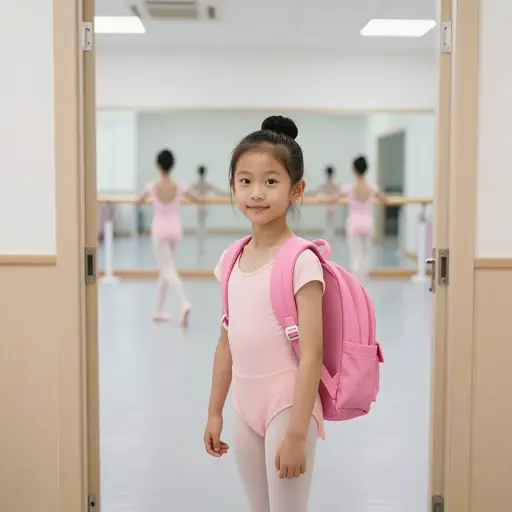我女儿每周都去舞蹈学校。