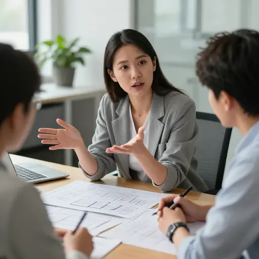 她全身心投入了这次合作。