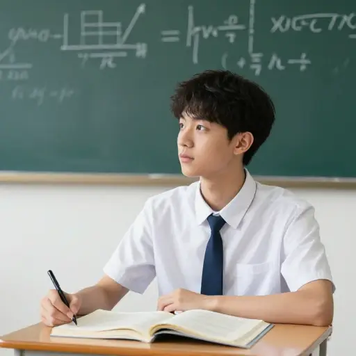 我弟弟是一名高中三年级学生。