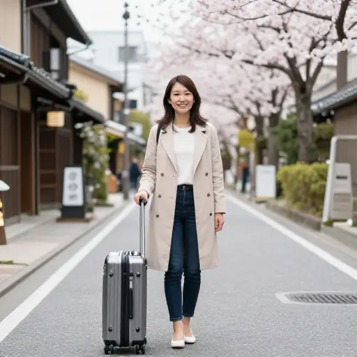 她回到她的祖国日本生活和工作。
