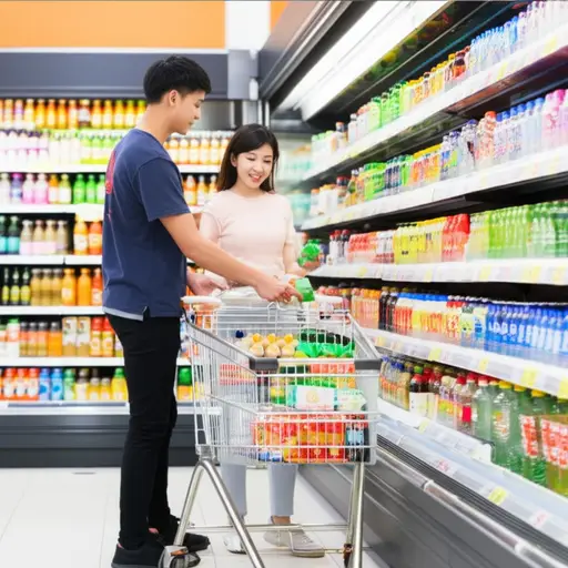我们打算为聚会买一些饮料。