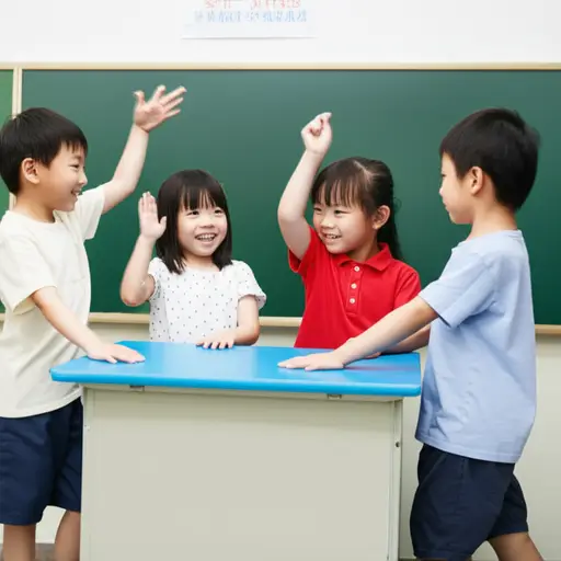 孩子们特别喜欢模仿老师的说话方式。