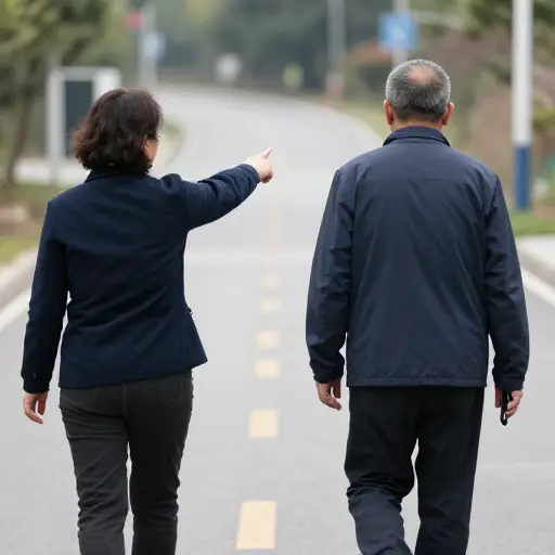 我们走错路了，不得不原路返回。