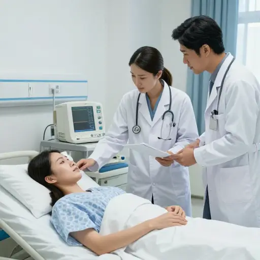 医生们做了一些测试以试图找出她有什么问题。