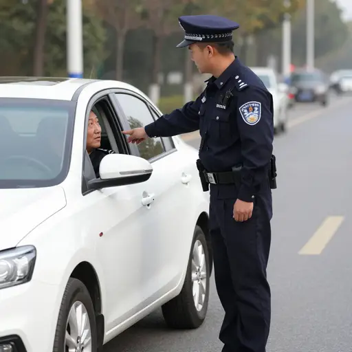 一名警官因超速拦下了那辆车。