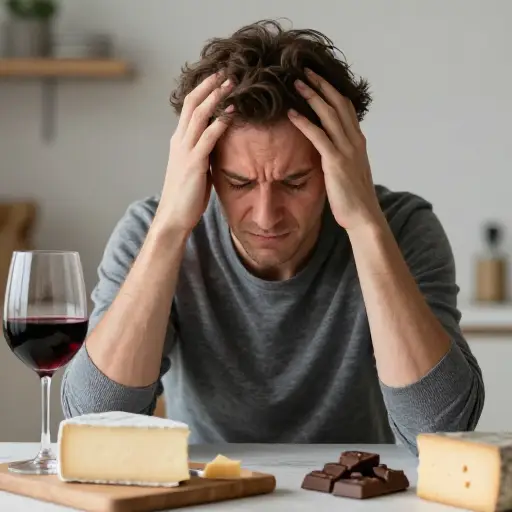 有些人发现某些食物会引发他们的头痛。