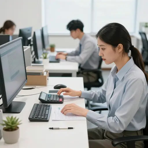 这家小公司每月的工资总额大约是5万元。