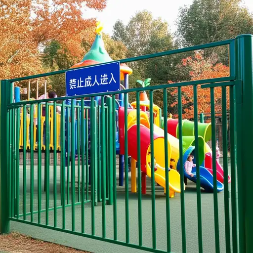 这个公园是儿童游乐区，禁止成人进入。
