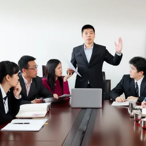 那个年轻有为的律师总在会议上打断别人发言，自以为无所不知。