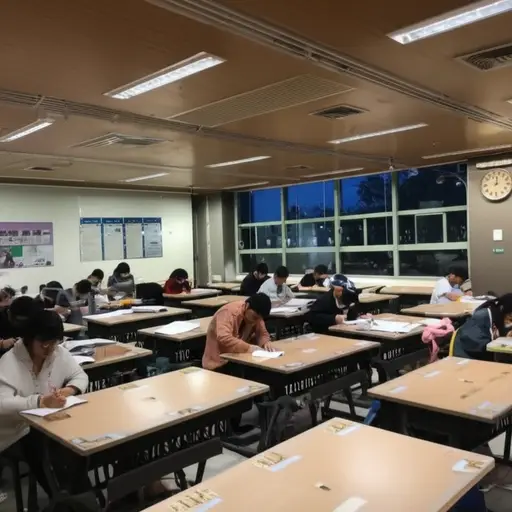 学校允许学生在图书馆自习到晚上10点。