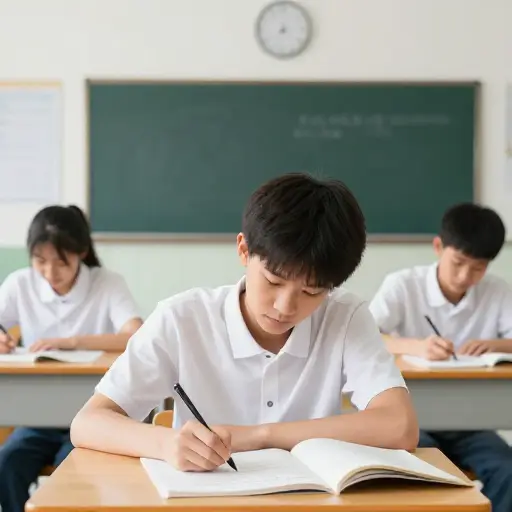 考试快结束了。