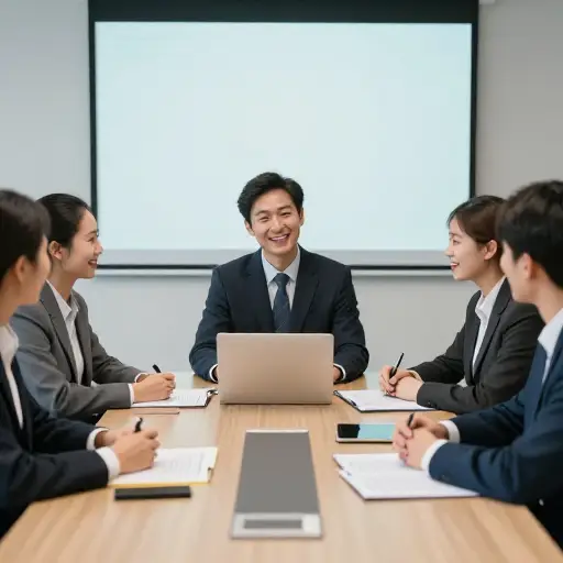 他总是在紧张的会议中讲个笑话来活跃气氛。