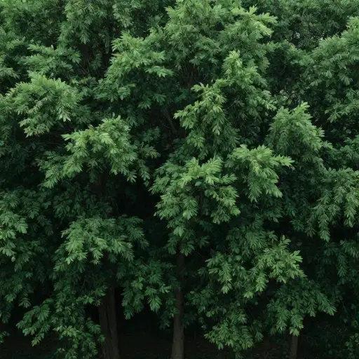 森林里一片寂静，连一片叶子都没有摇动。
