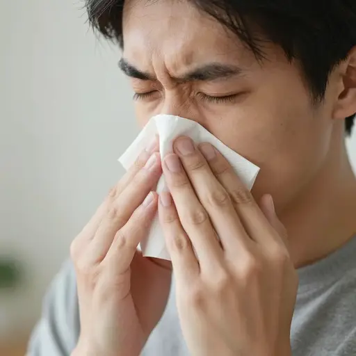 你的鼻子在流血。