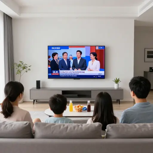 许多人依靠商业电视获取每日新闻和娱乐。