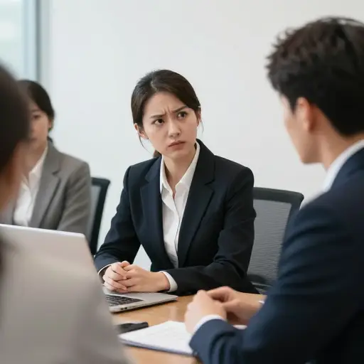 她对他在会议上的粗鲁评论感到被冒犯。