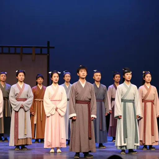 学生们将在明天的演出中表演一场历史剧。