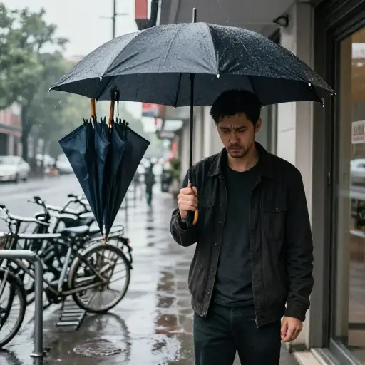 他总是抱怨天气。