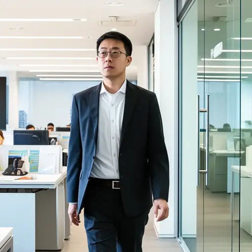他在公司里从普通员工晋升到了高层管理职位。