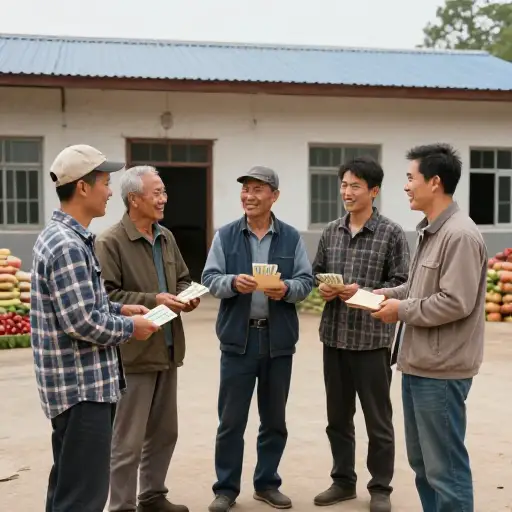 合作社成员很高兴收到今年的分红。